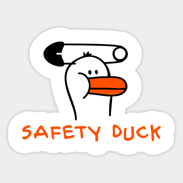 Safety Duck Sticker by schlag.art